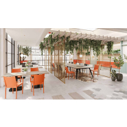 Chaise recyclable et hygiénique - LOGGIA - idéale pour espaces de détente, intérieur et extérieur, empilable par 12_1