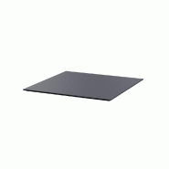 HPL Plateau de table carré Noir 70x70 cm_1
