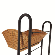 Présentoir Aude - 5 corbeilles - 60x50x134cm - miel_1