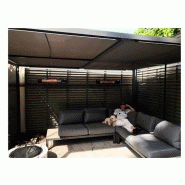 Radiant infrarouge California - 2 réglages de puissance, lampe chauffante au carbone, IP65_1