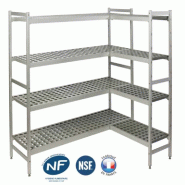 Rayonnage modulaire d'angle polymère 6611 Fermostock Longueur 3009 mm - 3_1