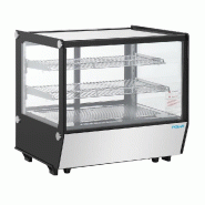 Vitrine de comptoir positive Série G carrée noire 120L - Polar - PG003_1
