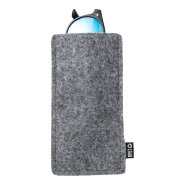 Étui à lunettes en feutre RPET labélisé RPET - couleur gris - 22g_1