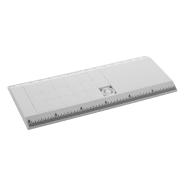 Règle puzzle en plastique 15 cm - couleur blanche - poids 34 g_1