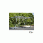 Abri vélo ouvert - Structure et toiture en acier galvanisé - 4,4 m² - Référence 4ME03377_1