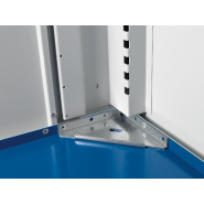 Armoire d'atelier Cubio avec portes perforées - SMLF-6520-1 - 650x525x2000 mm - Charge lourde 1.5 tonne_1