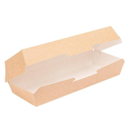 Boîte panini The Pack carton ondulé nano micro naturel 26,5x12,2x7cm - par 50_1