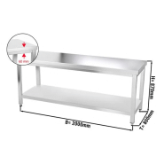 Table inox 200cm profondeur 80cm_1