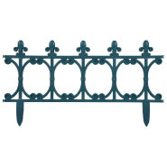 Vidaxl bordures de jardin 16 pcs vert 10 m pp 48619_1