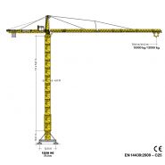 1250 HC 50 Heavy-Load - Grue à tour Liebherr - Hauteur max. sous crochet 79,00 m - Capacité de levage max. 50 000 kg - Portée max. 81,00 m_1