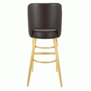 Chaise haute de restaurant Colisée confort - MARRON_1