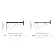 Crosse murale Fe - GMR Enlights - 605 mm - décorations sinueuses et formes artistiques pour contextes historiques_1