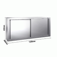 Placard mural inox avec portes Hauteur 650 mm -_1