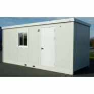 Bungalow de chantier SC30 - monobloc en métal - panneaux sandwich isolés - dimensions 2.94 x 2.5 x 2.7 m_1