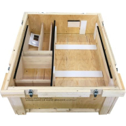 Caisse navette en bois sur-mesure, réutilisable ou non, marquage à la demande