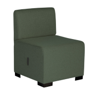 Canapé 1 place - 7 coloris disponibles - Structure en bois - Revêtement en tissu polyester OEKO TEX - Fabrication européenne_1