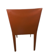 Chaise pour salle à manger Greta - cuir d'occasion - modèle Quia - idéale pour cuisine et meubles de contrat_1