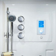 SAUNA DOUCHE HAMMAM BOREAL® SH180-G BLANC GAUCHE_1