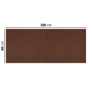 Tête-à-tête pliée en V intissé chocolat 40x120cm - par 400_1