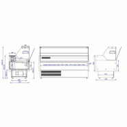Vitrine réfrigérée Oscar 2.5m - COMBISTEEL-7479.0121, 1.1 m² zone de démonstration, 230 V, refroidissement statique_1