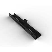 Passe-câble horizontal en acier inoxydable - Dimensions 80 x 12,5 x 7,5 cm - Jusqu'à 30 câbles - 3 points de fixation_1