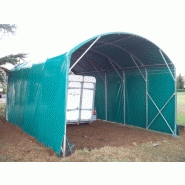 Abri camping car semi-fermé modular / structure en acier / toiture arrondie