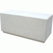 Banc public en béton moderne lebeau moulages banquette monobloc_1