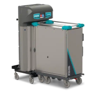 Chariot Distributeur de repas sur plateaux  - Navette compacte et maniable - Doubleflow Ergoserv XS_1