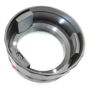 Loupe d'expertise éclairante 5X Ø70 mm - 3 LEDs réglables - À poser - Rechargeable USB - Réf 9154SC_1