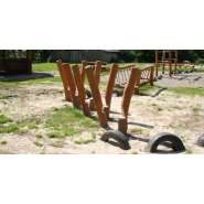 Parcours sportif pour enfants Tilia - HAGS - Réf 8038425 - Brun - Scellement béton_1