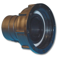 Raccord annelé - Droit - avec écrou - F 2