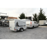 Remorque fermée - debon - cargo 1300 p2 gris clair_1