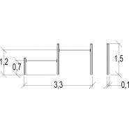 Saut en appui senior - parcours de santé - Proludic - 3,30 m de largeur - JPS17-S-M - 14 ans et plus_1