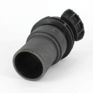 Demi-raccord symétrique avec verrou - DN 80 mm - Embout annelé Ø 76 mm - PP_1