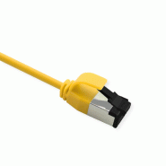 ROLINE Cordon Cat.8 (Classe I) U/FTP, Slim, fils tressés, LSOH, jaune, 0,5 m_1