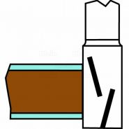Fraise à plaquette W165.200.R - Sistemi S.R.L. - diamètre 20 - pour centres d'usinage CNC_1