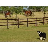 Massive - Clôture en bois pour chevaux - De Sutter Naturally - Hauteur 1m20 à 1m30 - Poteaux ronds robustes et assemblage sans clous ni vis_1