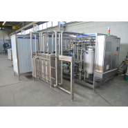 Pasteurisateur à plaques - sections chaud/froid - vapeur ou eau - différents débits - plateforme complète_1