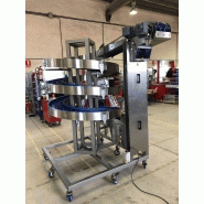 Convoyeur hélicoïdal - châssis inox ou acier avec peinture époxy - élévation ou descente de produits_1