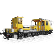 Draisine performante bidirectionnelle et multifonction - VMT 970 GR avec grue Palfinger et plateforme de 10 m²_1