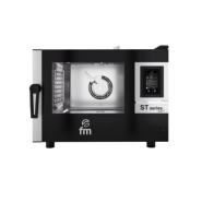 Four mixte à injection de vapeur professionnel conçu pour des plats gn 1/1 avec un maximum de 8 plats, pour les  cafés, hôtels et restaurants - stc-411-ew fm_1