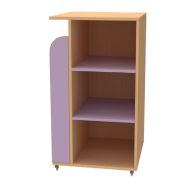 Meuble ramette de papier - Réf. AM.RP - chariot avec rangement latéral et étagère A3 - 4 roulettes à frein_1