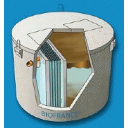 Microstation biofrance® et biofrance® plus - trois cuves et plus en béton fibré 40 eh