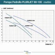 Pompe Auto-amorçante Multicellulaire Pedrollo Plurijetm 4/100 - 0,75 Kw 230v - 4,2m³/h à 34m_1