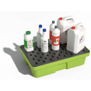 Bac de rétention PE 30 litres - caillebotis plastique - vert_1