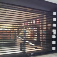 Rideau métallique perforé - 2500 x 2500 mm - Acier galvanisé - Moteur AXIAL II ROUGE (230V)_1