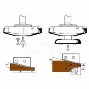 We178.861.R - Fraise à plaquette HW pour plates-bandes Z=2 - Sistemi S.R.L. - Diamètre : 86_1