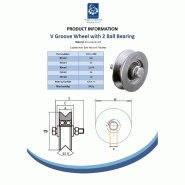 140mm V Groove wheel 2 ball bearing_1