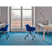 Bureau administratif simple et double - OGI B - Design scandinave avec pieds en frêne naturel et options ergonomiques_1