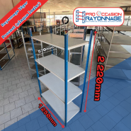 Étagère - Hauteur 2220mm, Longueur 1250mm, Profondeur 570mm - PROVOST_1
